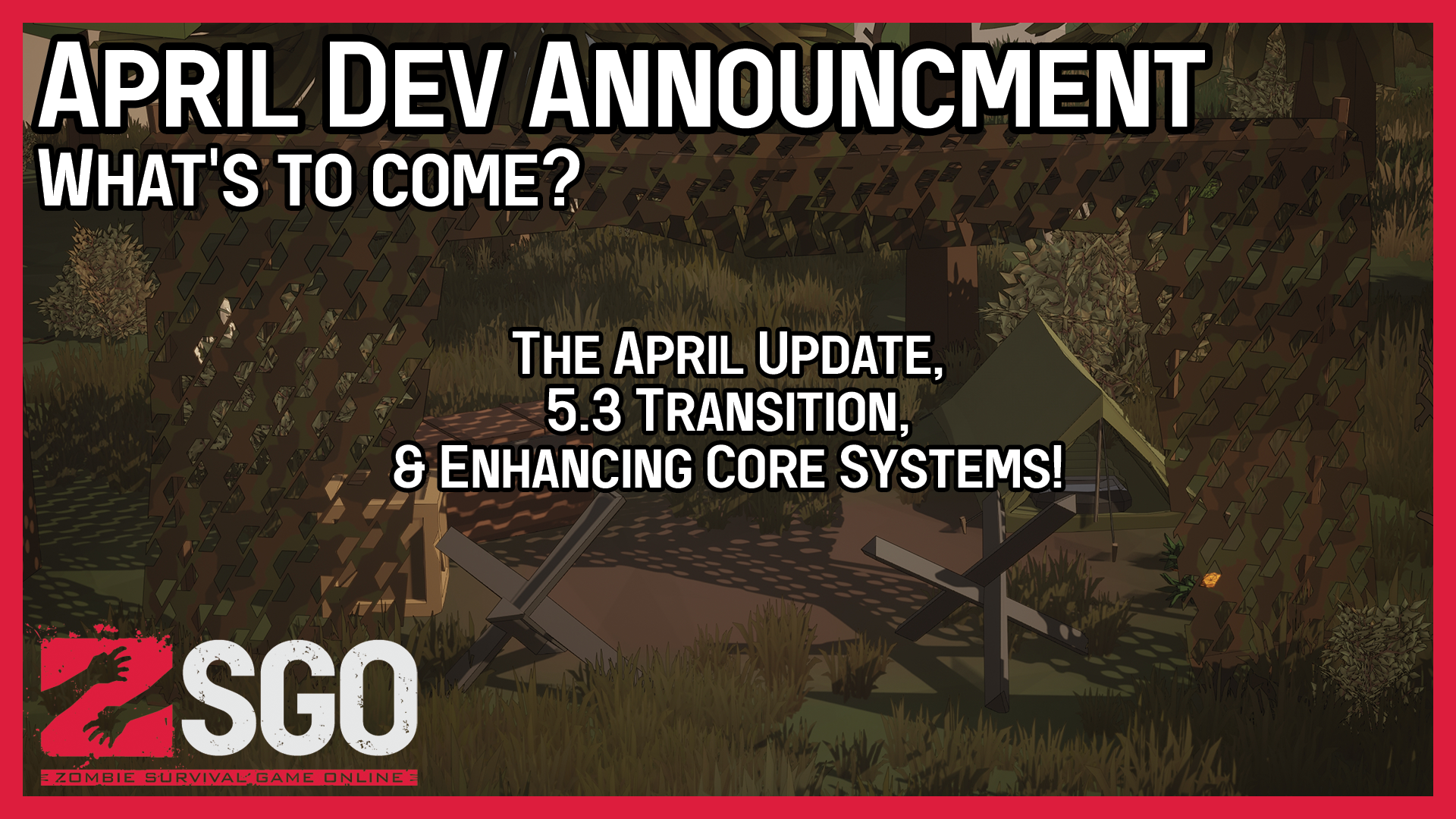 The April Dev Announcement featuring some Nomad Build Parts.