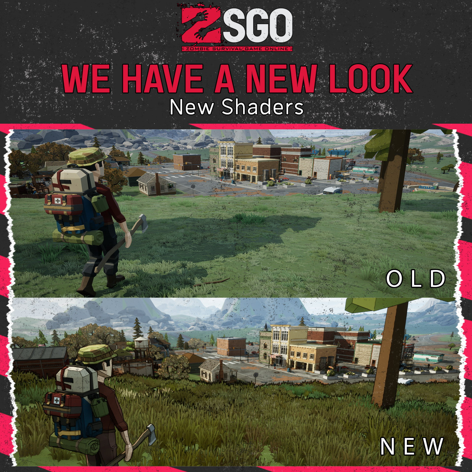 New look at zombie game graphics & shaders update.