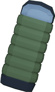The sleeping bag in ZSGO that allows you to designate a spawn point in this island survival game.